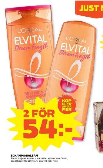 Stora Coop Schampo/balsam erbjuda