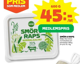 Stora Coop Smör & raps erbjuda
