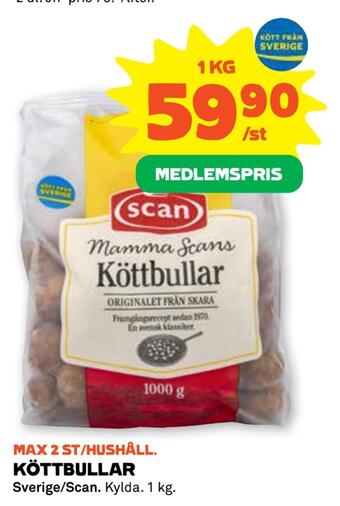 Stora Coop Köttbullar erbjuda