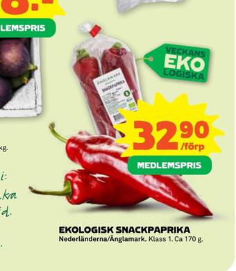 Stora Coop Ekologisk snackpaprika erbjuda