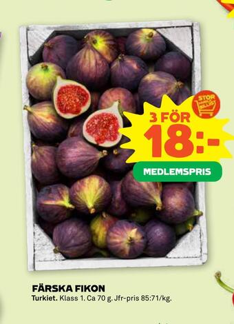 Stora Coop Färska fikon erbjuda