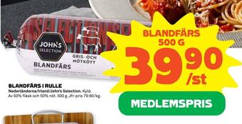 Stora Coop Blandfärs i rulle erbjuda