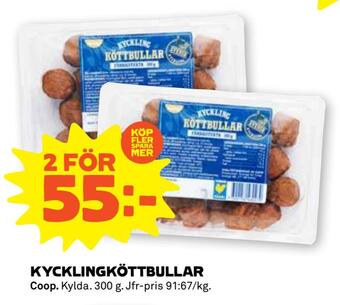 Stora Coop Kycklingköttbullar erbjuda
