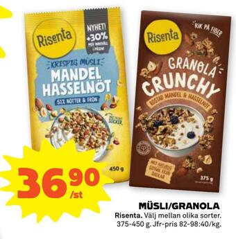Stora Coop Müsli/granola erbjuda