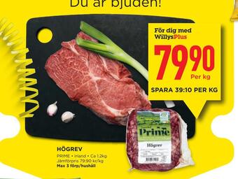 Willys Högrev erbjuda