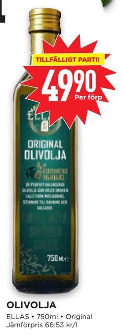 Willys Olivolja erbjuda
