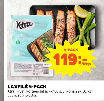 Coop Daglivs Laxfilé 4-pack erbjuda