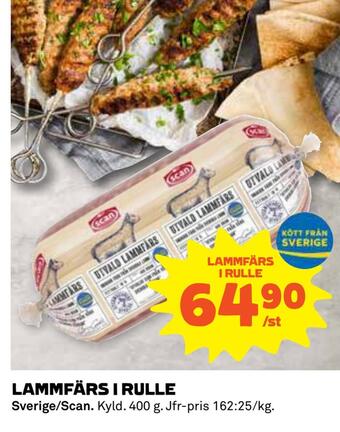 Coop Daglivs Lammfärs i rulle erbjuda