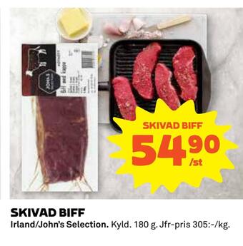Coop Daglivs Skivad biff erbjuda