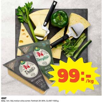 Coop Daglivs Ost erbjuda