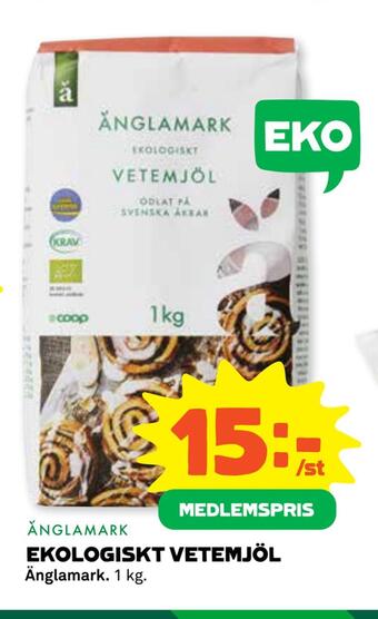 Coop Daglivs Ekologiskt vetemjöl erbjuda