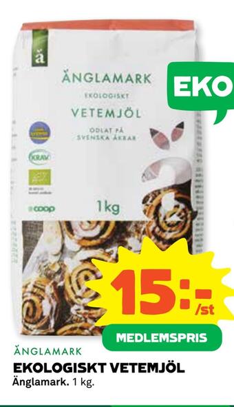 Coop Ekologiskt vetemjöl erbjuda