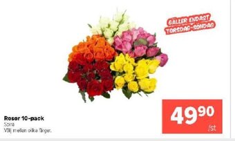 Coop Extra Rosor 10-pack erbjuda