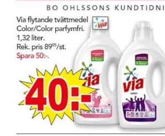 Bo Ohlsson Via tvättmedel flytande erbjuda