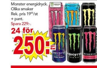 Bo Ohlsson Monster energidryck erbjuda