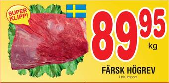 Nya Pulsen Färsk högrev erbjuda