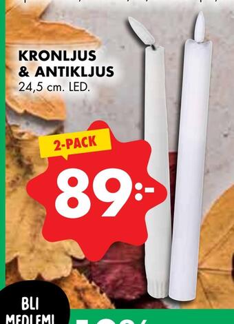 ÖoB Kronljus & antikljus erbjuda