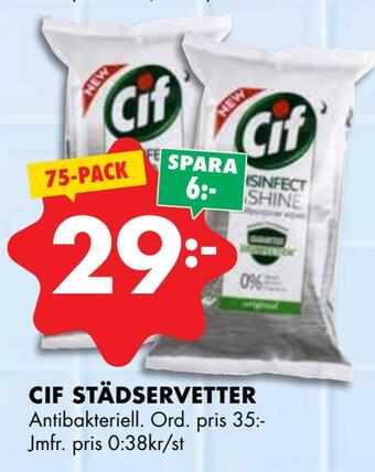 ÖoB Cif städservetter erbjuda