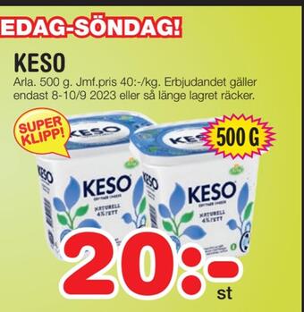 Nya Pulsen Keso erbjuda