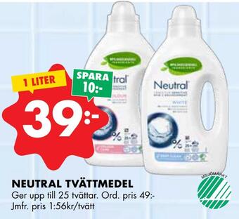 ÖoB Neutral tvättmedel erbjuda