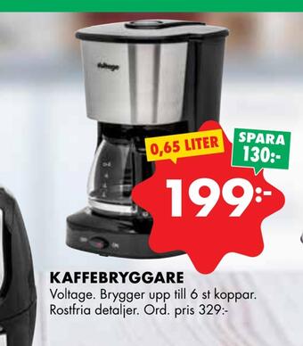 ÖoB Kaffebryggare erbjuda