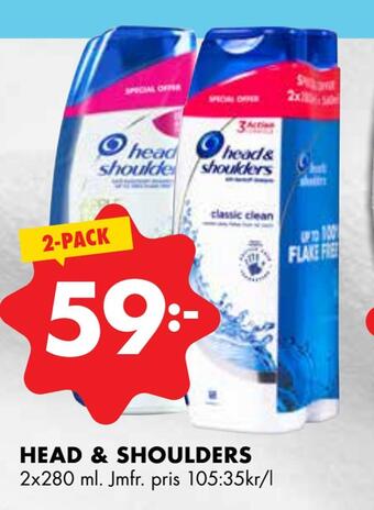 ÖoB Head & shoulders erbjuda