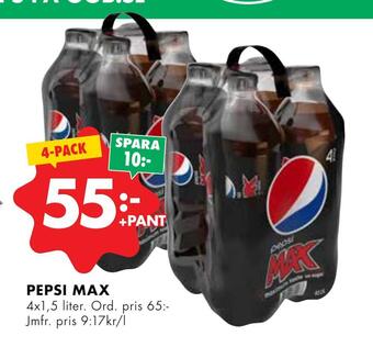 ÖoB Pepsi max erbjuda