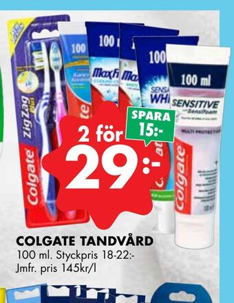 ÖoB Colgate tandvård erbjuda