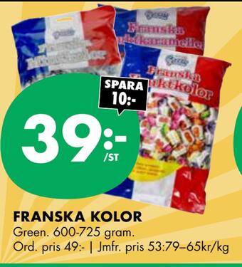 ÖoB Franska kolor erbjuda