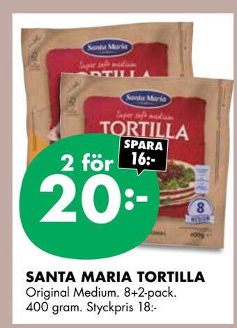 ÖoB Santa maria tortilla erbjuda