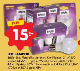 ÖoB Led lampor erbjuda