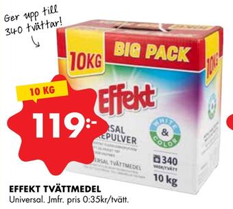 ÖoB Effekt tvättmedel erbjuda
