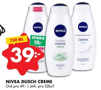 ÖoB Nivea dusch creme erbjuda
