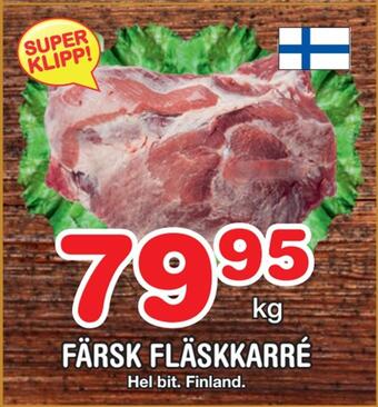 Nya Pulsen Färsk fläskkarré erbjuda
