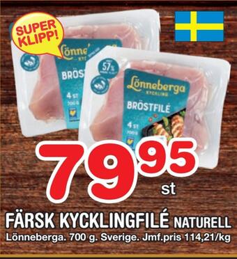 Nya Pulsen Färsk kycklingfilé naturell erbjuda