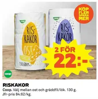 Coop Coop Riskakor 130g erbjuda