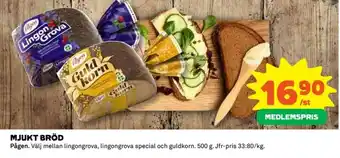 Coop Pågen Mjukt Bröd 500g erbjuda