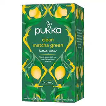 Apotek Hjärtat Pukka örtte clean matcha green 20-pack erbjuda