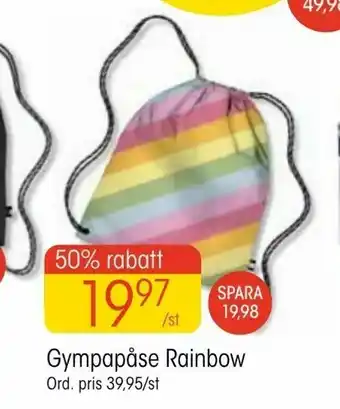 EKO Gympapåse Rainbow erbjuda