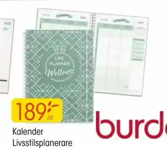 Kalender Livsstilsplanerare