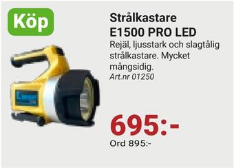 Erlandsons Brygga Strålkastare e1500 pro led erbjuda
