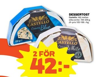 Stora Coop Castello Dessertost 100-200g erbjuda