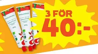 Stora Coop Änglamark Ekologisk Tomatpuré 200g erbjuda