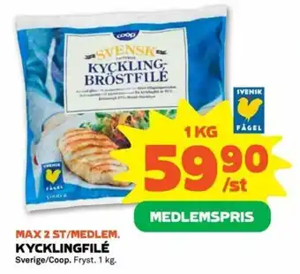 Stora Coop Coop Kycklingfilé 1kg erbjuda