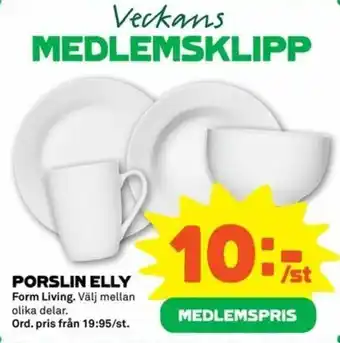 Form Living Porslin Elly
