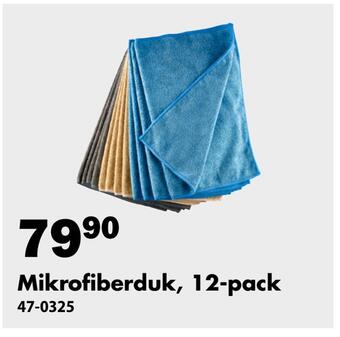 Biltema Mikrofiberduk, 12-pack erbjuda