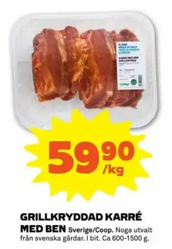 Grillkryddad Karré Med Ben 600-1500g