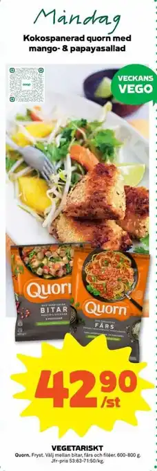 Stora Coop Quorn Vegetariskt 600-800g erbjuda