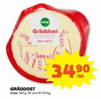 Stora Coop Coop Gräddost 400g erbjuda