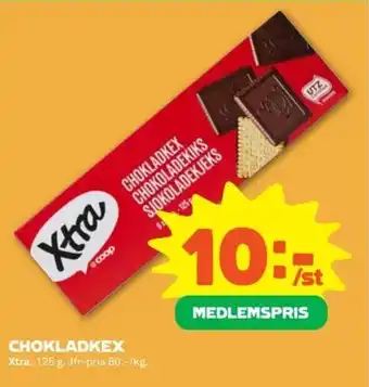 Stora Coop Xtra Chokladkex 125g erbjuda